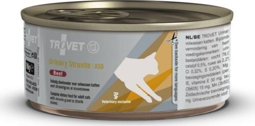 Trovet Urinary Struvite Cat konzerv (ASD) 100 g marha
