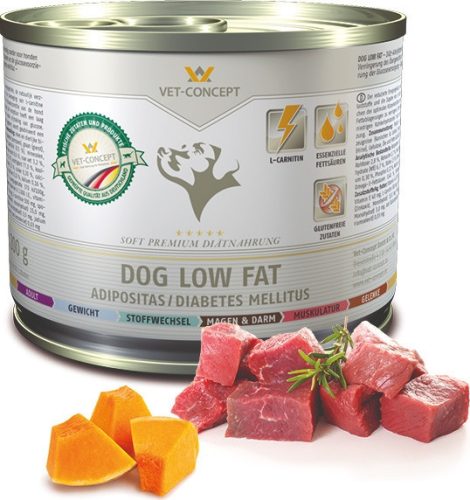 Vet-Concept Dog Low Fat konzerv 400 g 