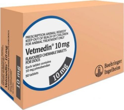 Vetmedin 10 mg rágótabletta kutyáknak 50 db