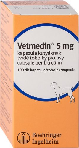 Vetmedin 5 mg kapszula 100 db