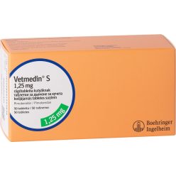 Vetmedin S rágótabletta  1,25 mg 50 db Vetmedin S rágótabletta  1,25 mg 50 db